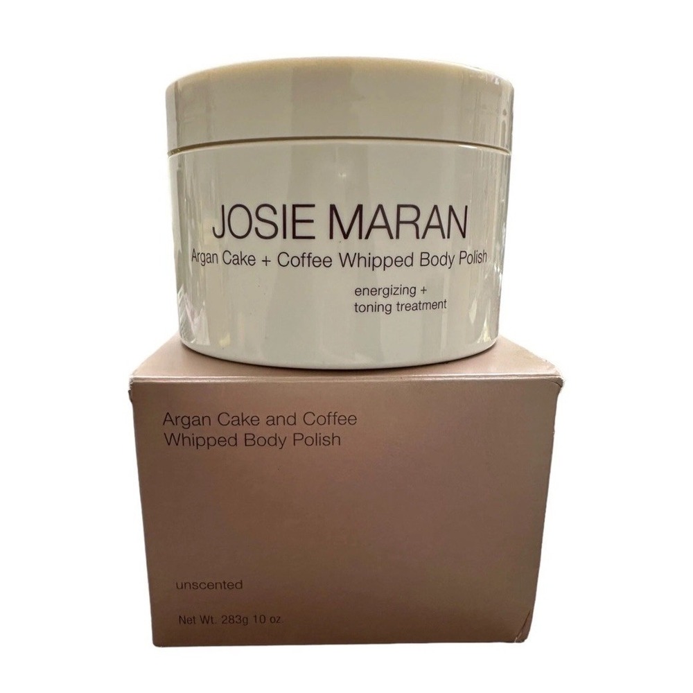 Josie Maran Cake and Coffee Whipped Body Polish Jumbo Size 10 oz Unscented